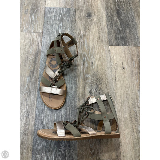 Sandals Flats By Sorel In Green, Size: 9.5