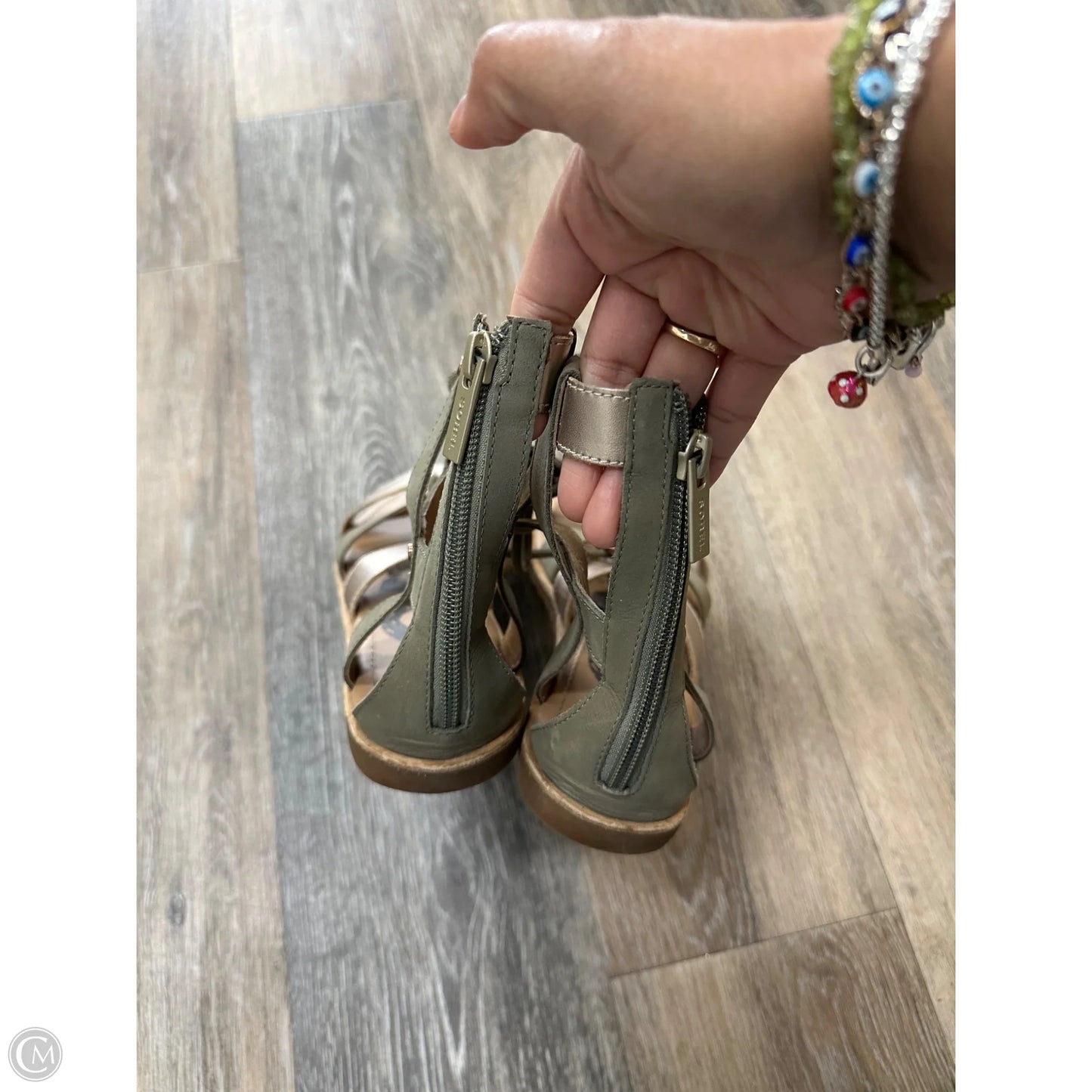 Sandals Flats By Sorel In Green, Size: 9.5