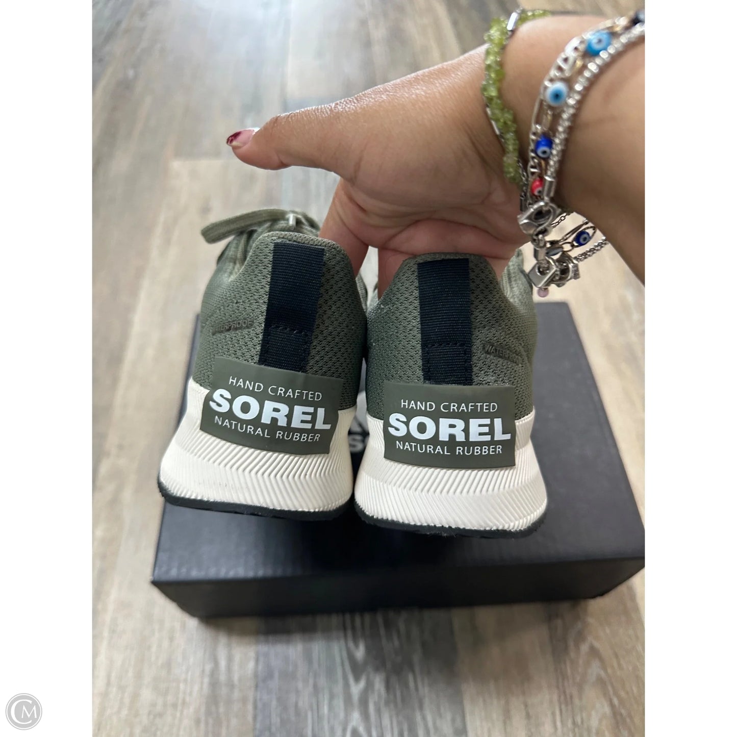 Shoes Athletic By Sorel In Green, Size: 7