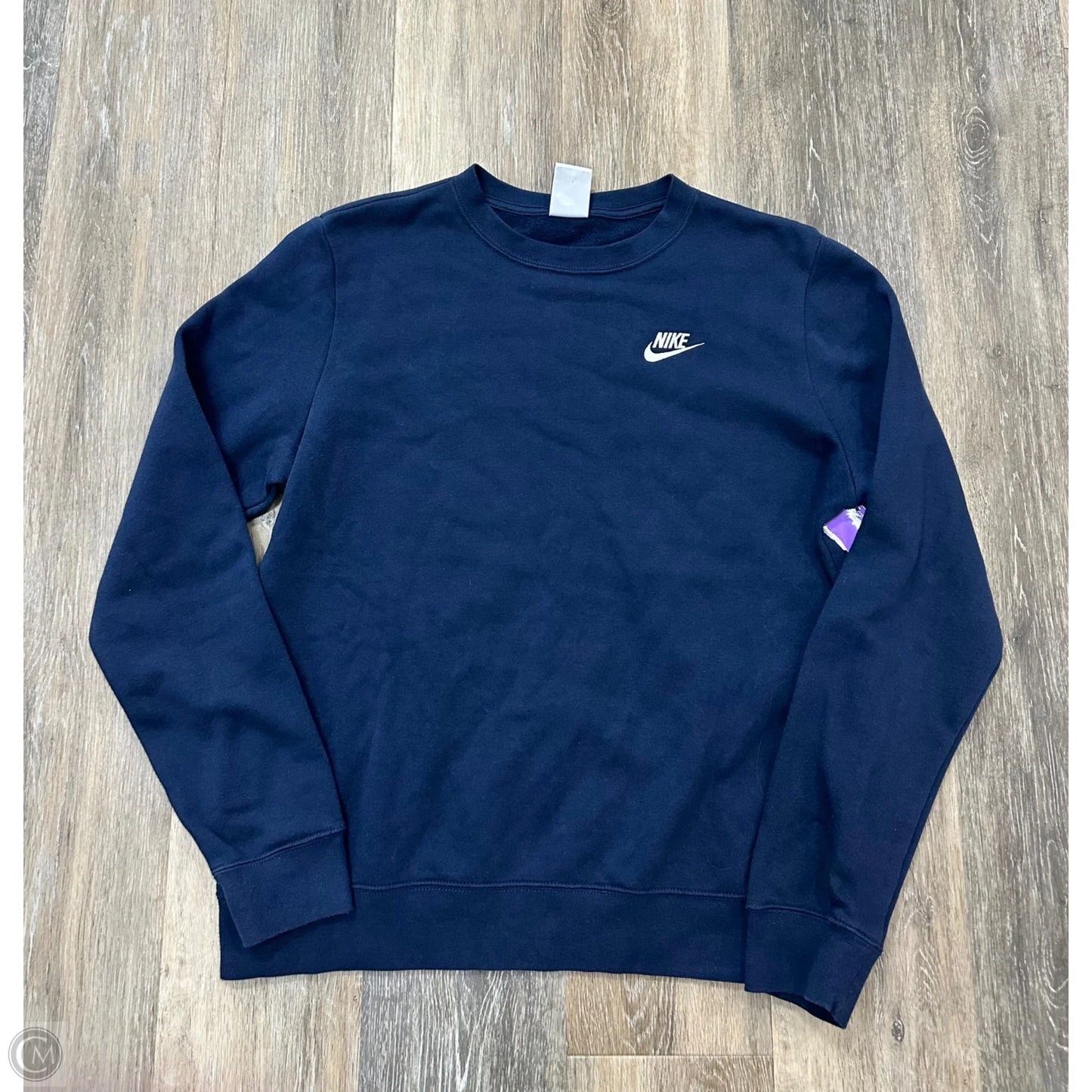 Sweatshirt Crewneck By Nike Apparel In Navy, Size: M