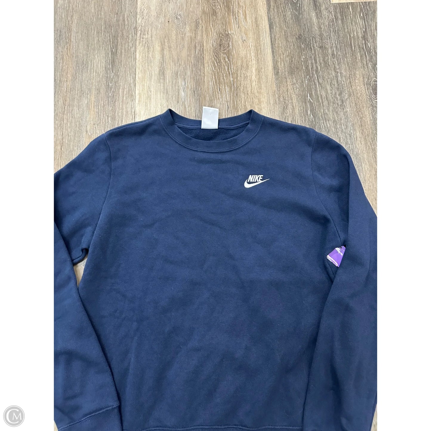 Sweatshirt Crewneck By Nike Apparel In Navy, Size: M