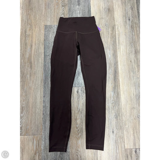 Athletic Leggings By Lululemon In Brown, Size: 2