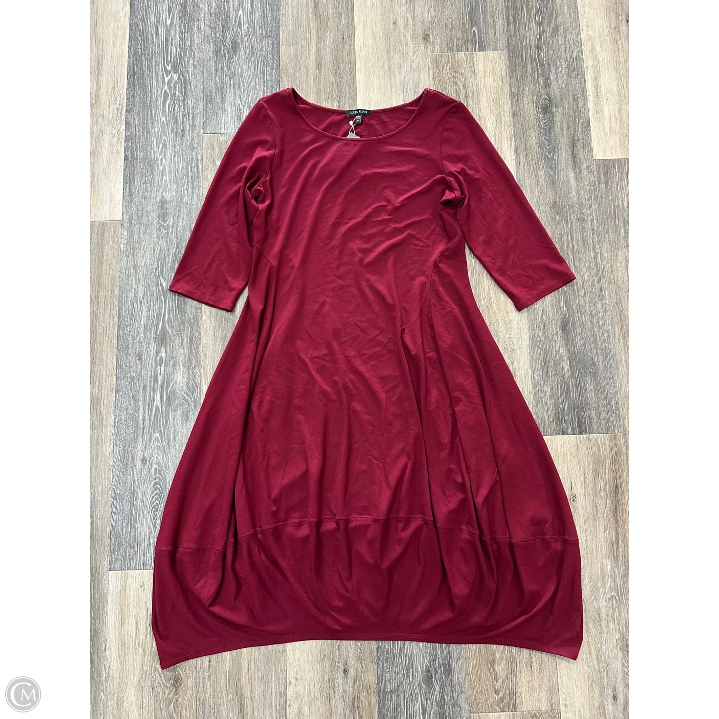 Dress Casual Midi By Eileen Fisher In Red, Size: M