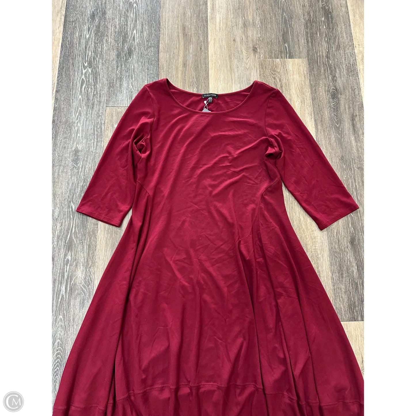 Dress Casual Midi By Eileen Fisher In Red, Size: M