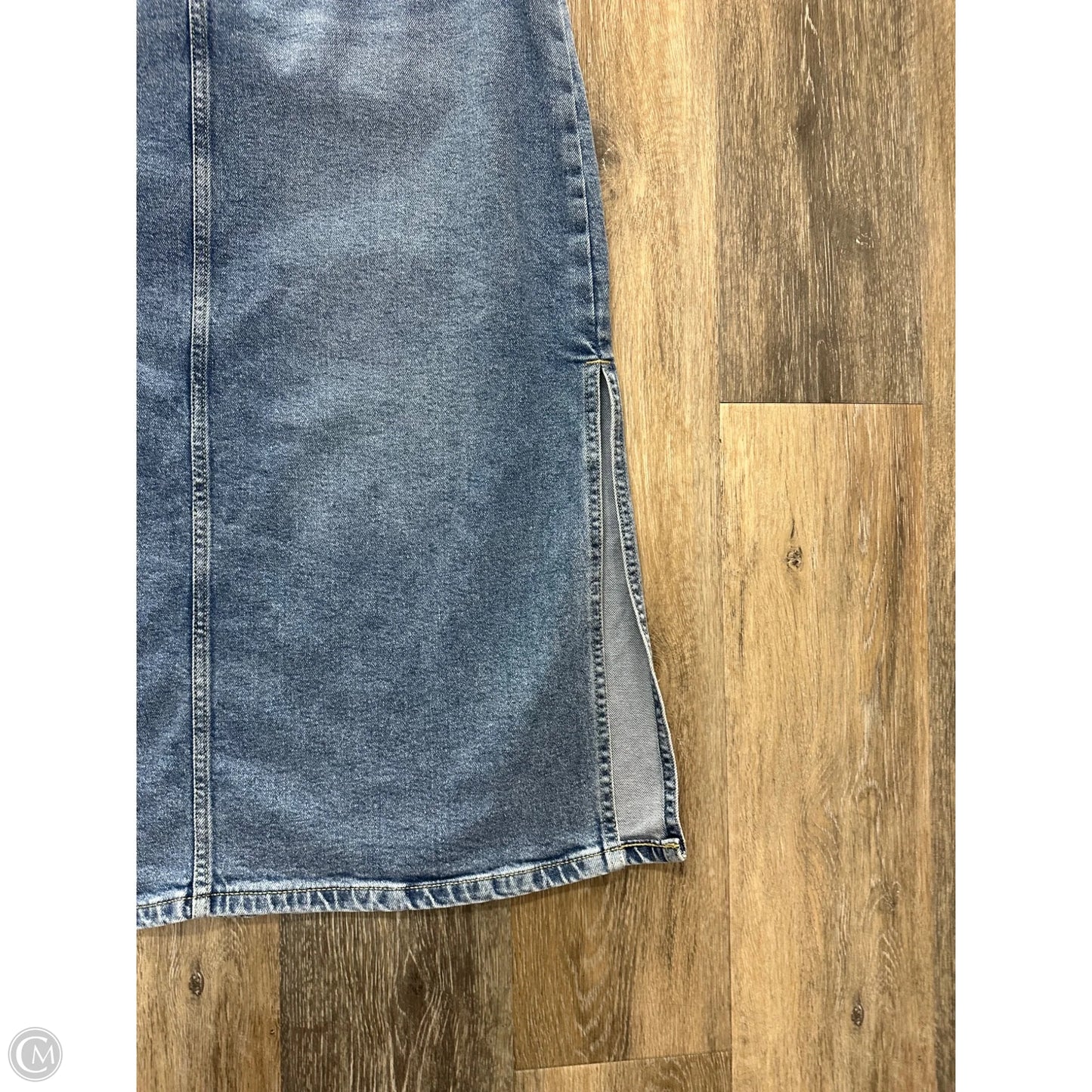 Skirt Maxi By Calvin Klein In Blue Denim, Size: 10