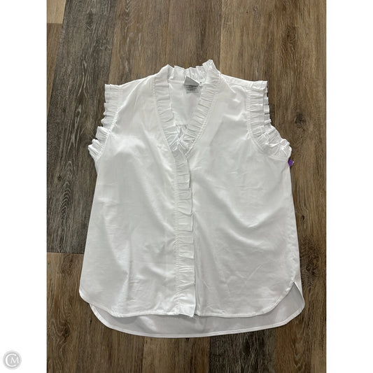 Top Sleeveless By Finley In White, Size: M