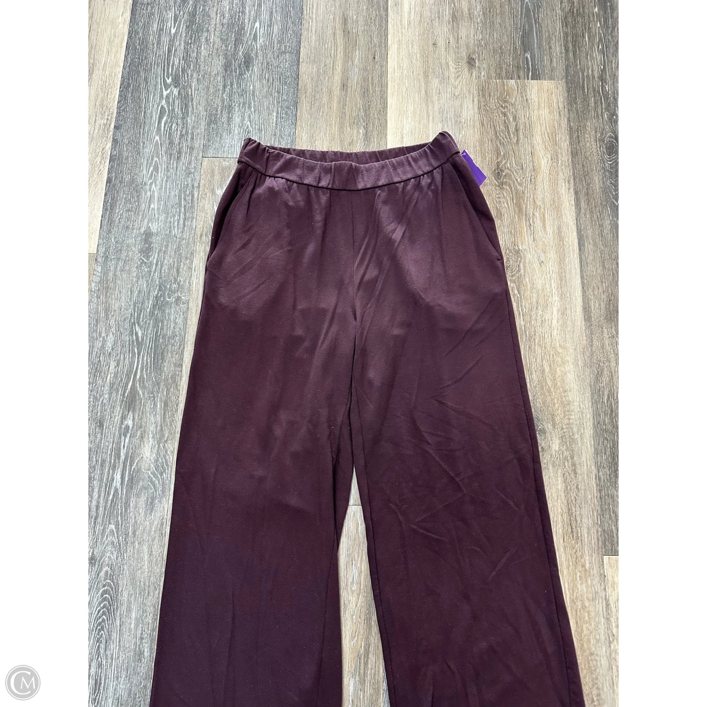 Pants Lounge By Eileen Fisher In Maroon, Size: S