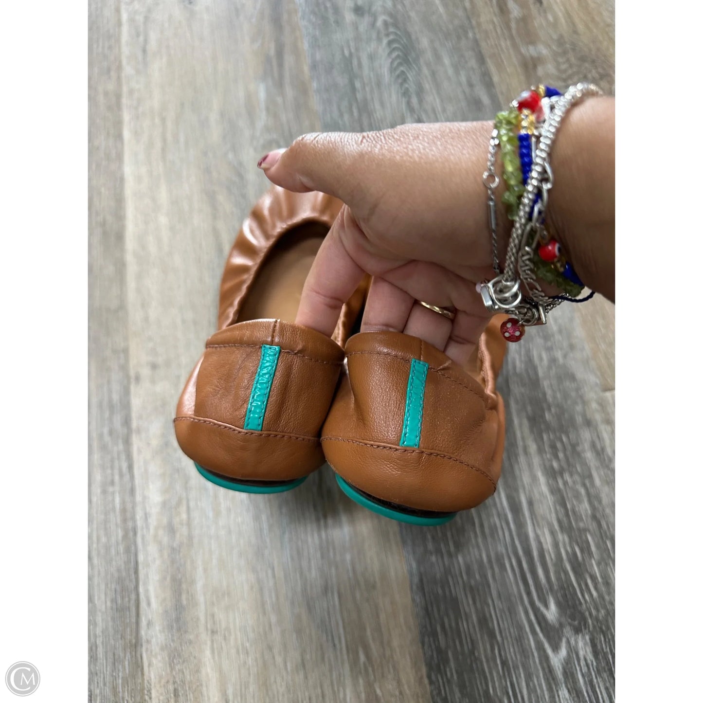 Shoes Flats By Tieks In Brown, Size: 11