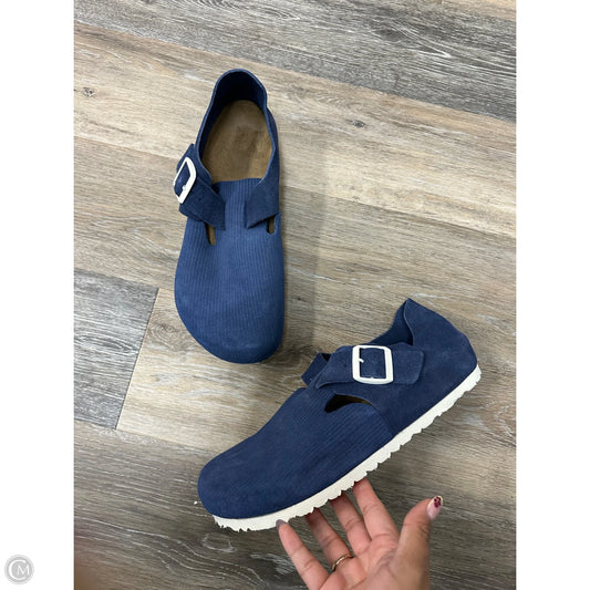 Shoes Flats By Birkenstock In Blue, Size: 11