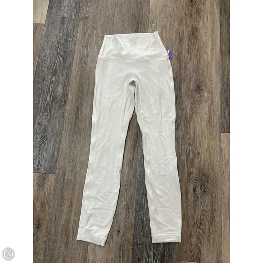 Athletic Leggings By Lululemon In Cream, Size: 2
