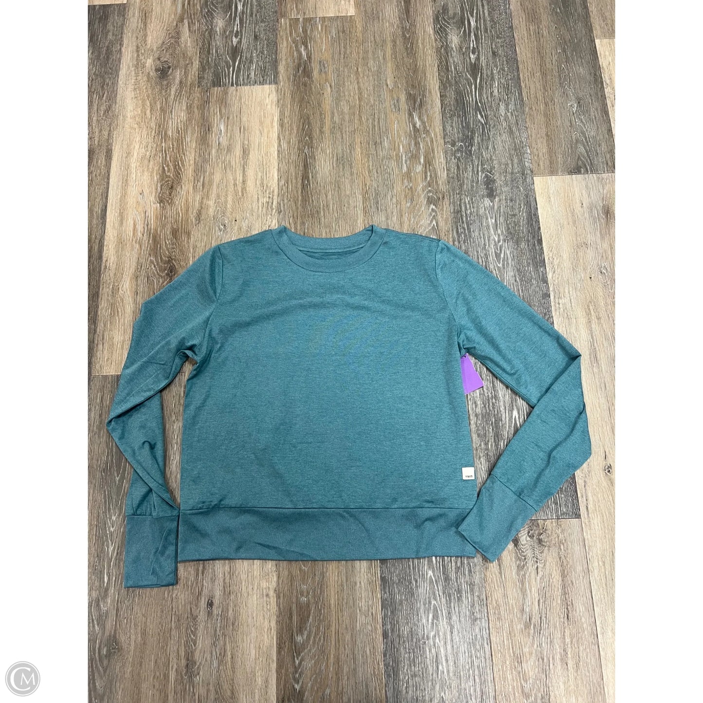 Athletic Top Long Sleeve Crewneck By Vuori In Blue, Size: S