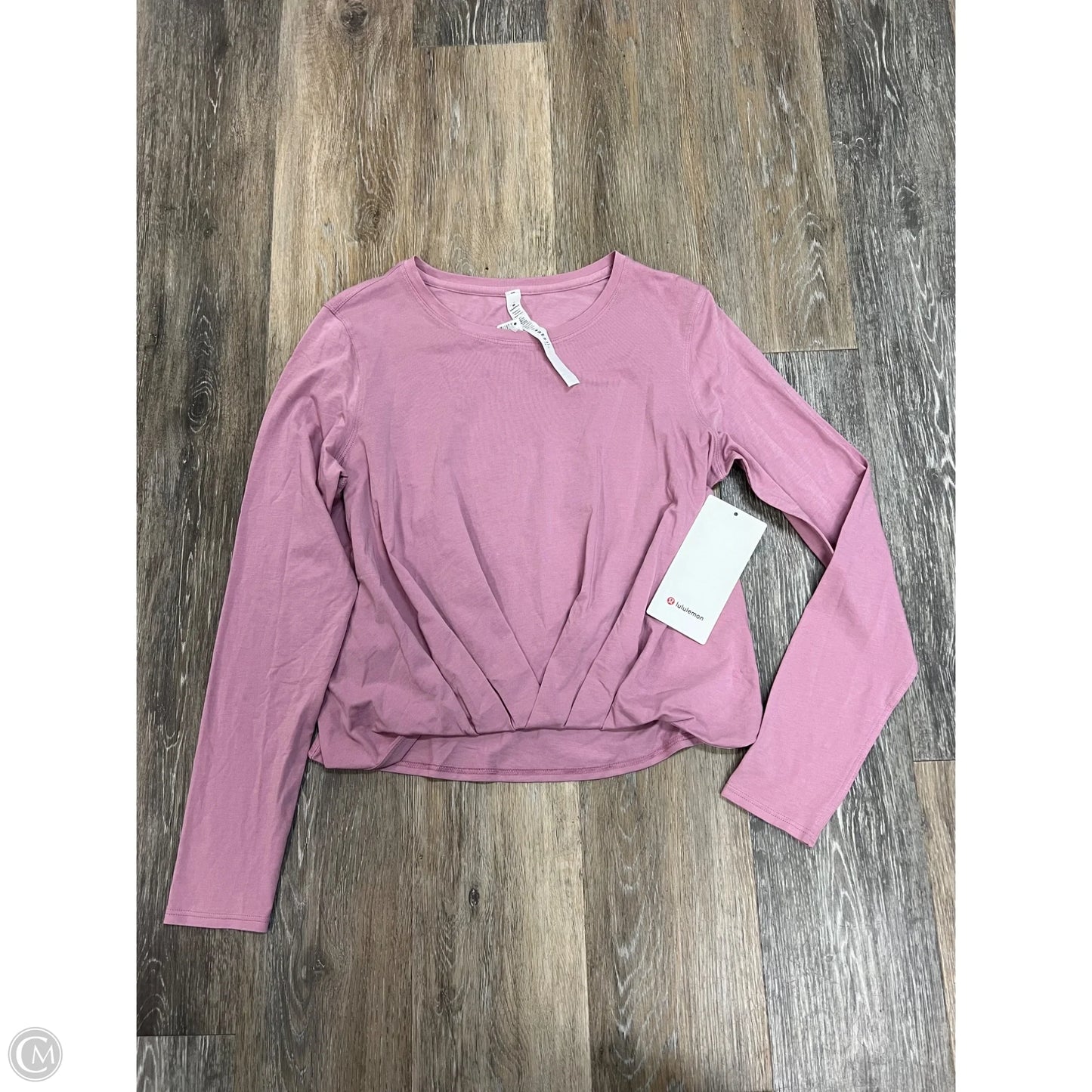 Athletic Top Long Sleeve Crewneck By Lululemon In Pink, Size: 6