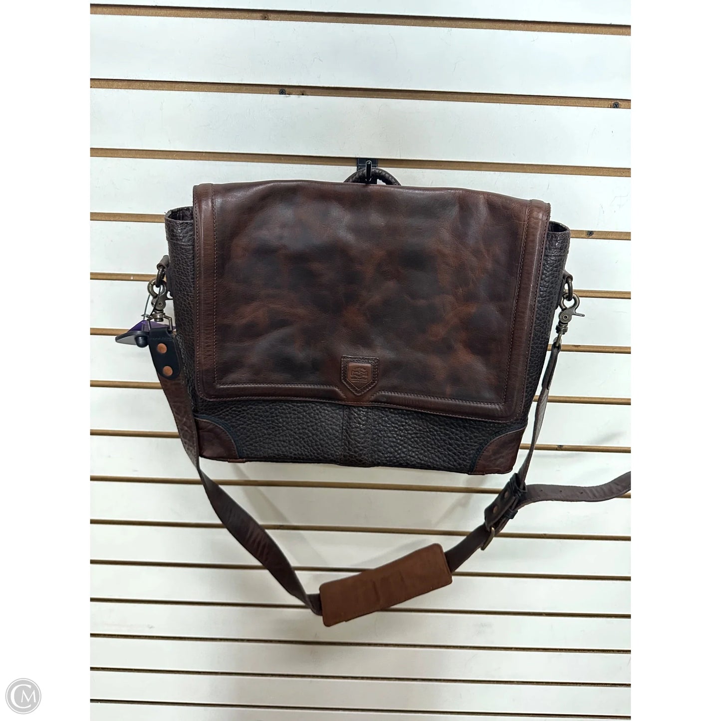 Handbag Leather By Mission Mercantile Leather Goods, Size: Large