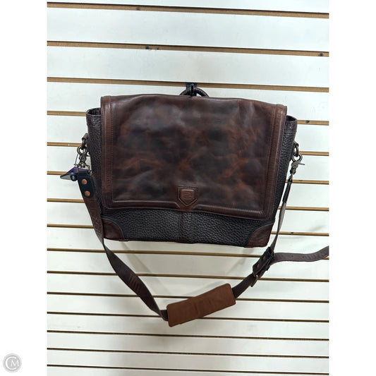 Handbag Leather By Mission Mercantile Leather Goods, Size: Large