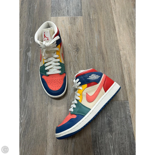 Shoes Luxury Designer By Jordan In Multi-colored, Size: 8