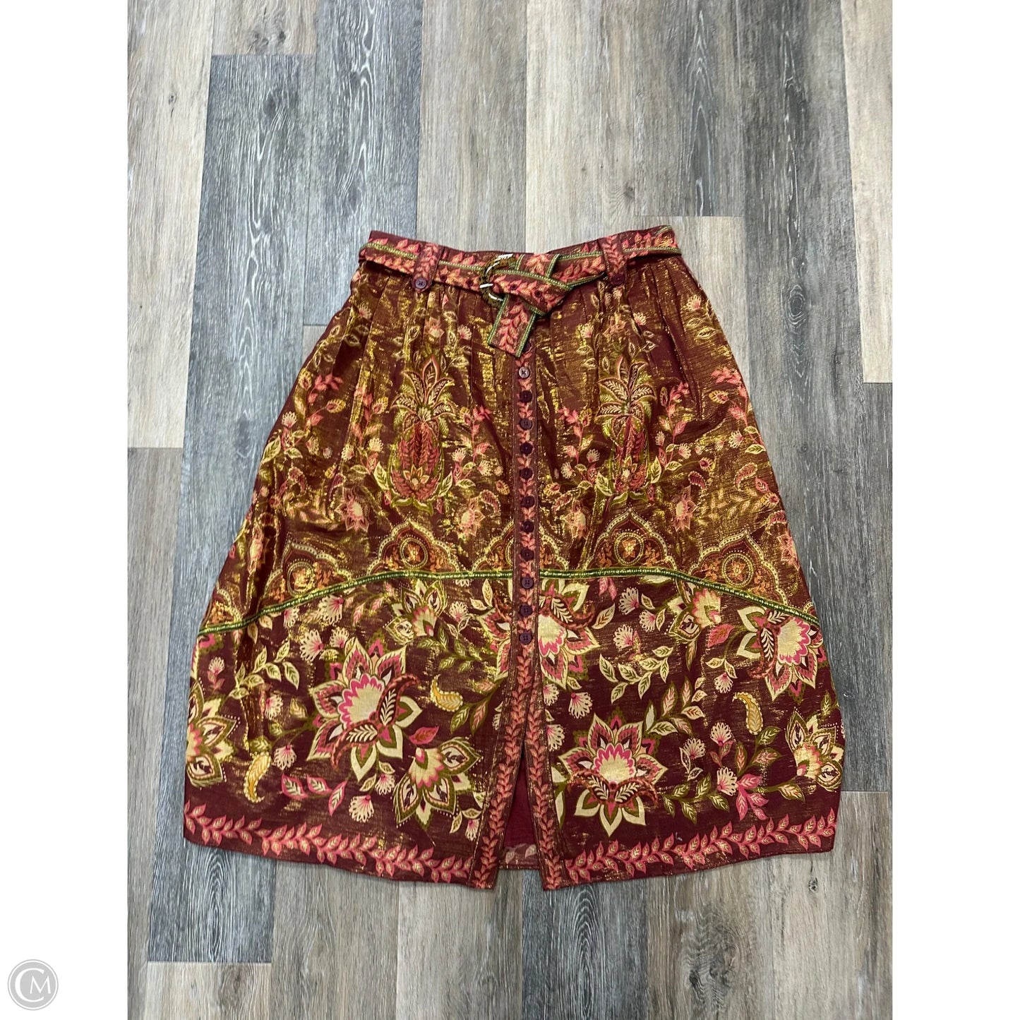 Skirt Maxi By Farm Rio In Red, Size: L