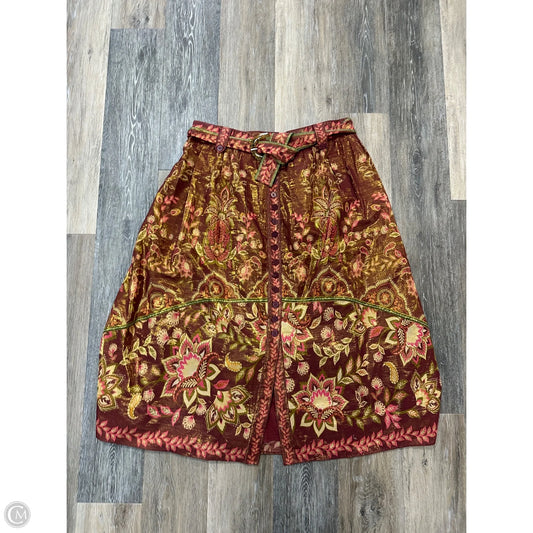 Skirt Maxi By Farm Rio In Red, Size: L