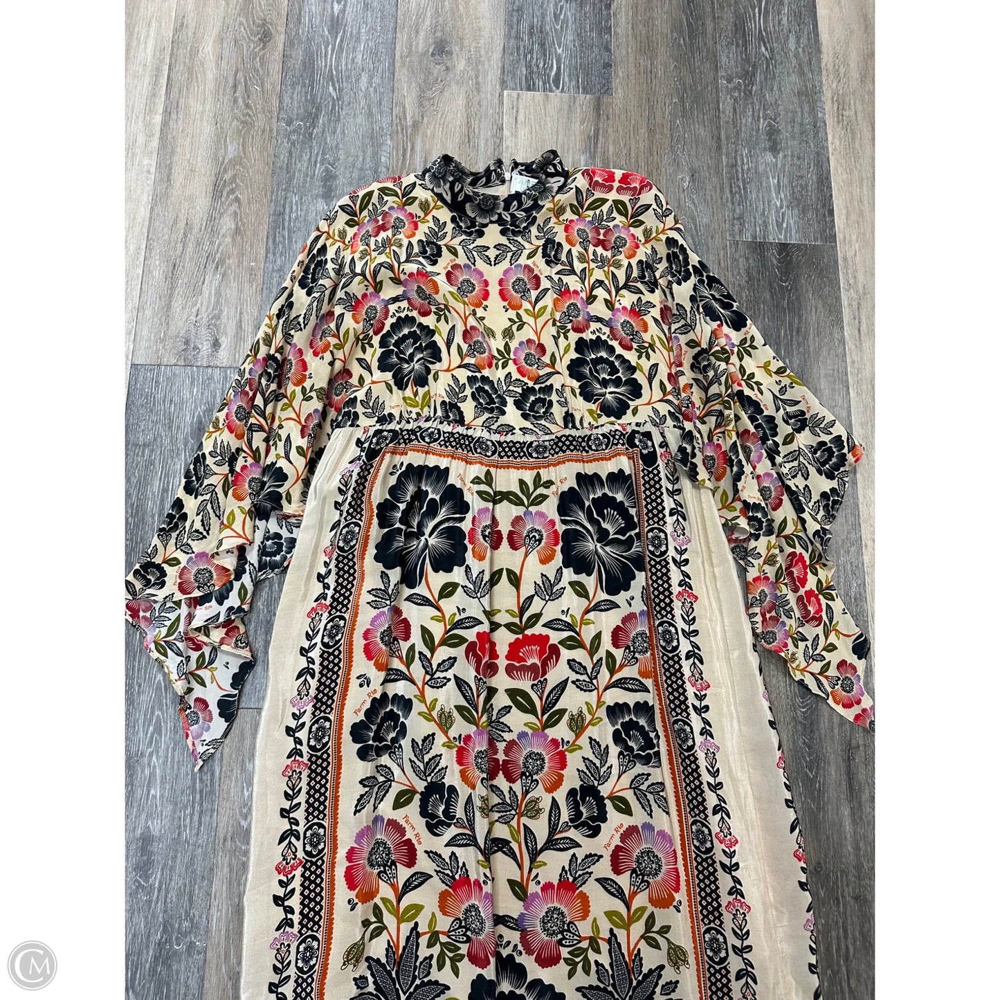 Dress Casual Maxi By Farm Rio In Floral Print, Size: L