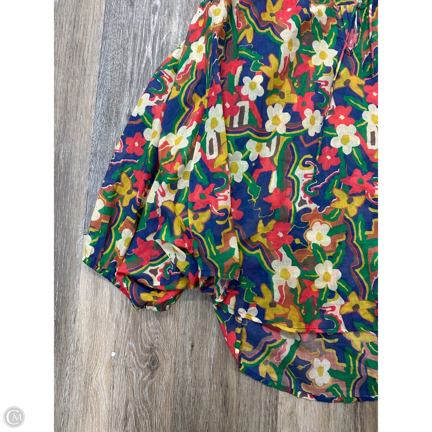 Blouse Long Sleeve By Mother In Floral Print, Size: L