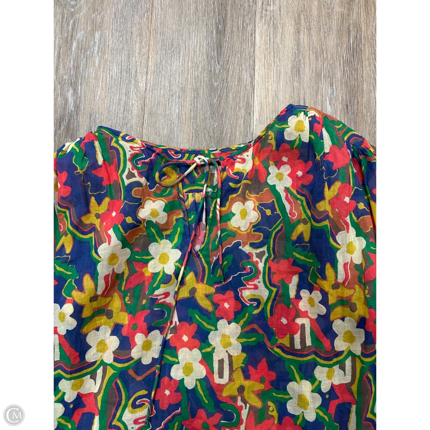 Blouse Long Sleeve By Mother In Floral Print, Size: L
