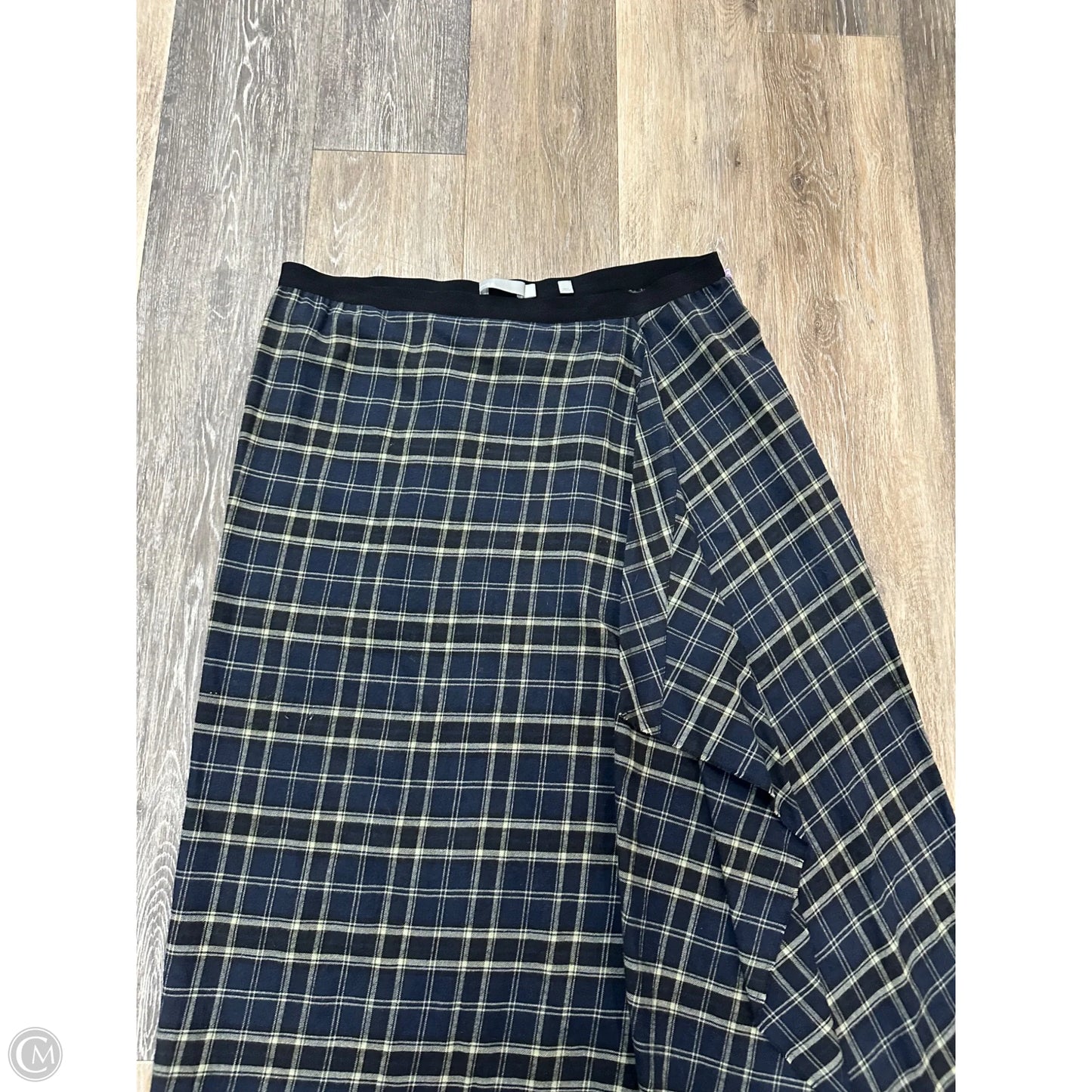 Skirt Midi By Vince In Checkered Pattern, Size: 12