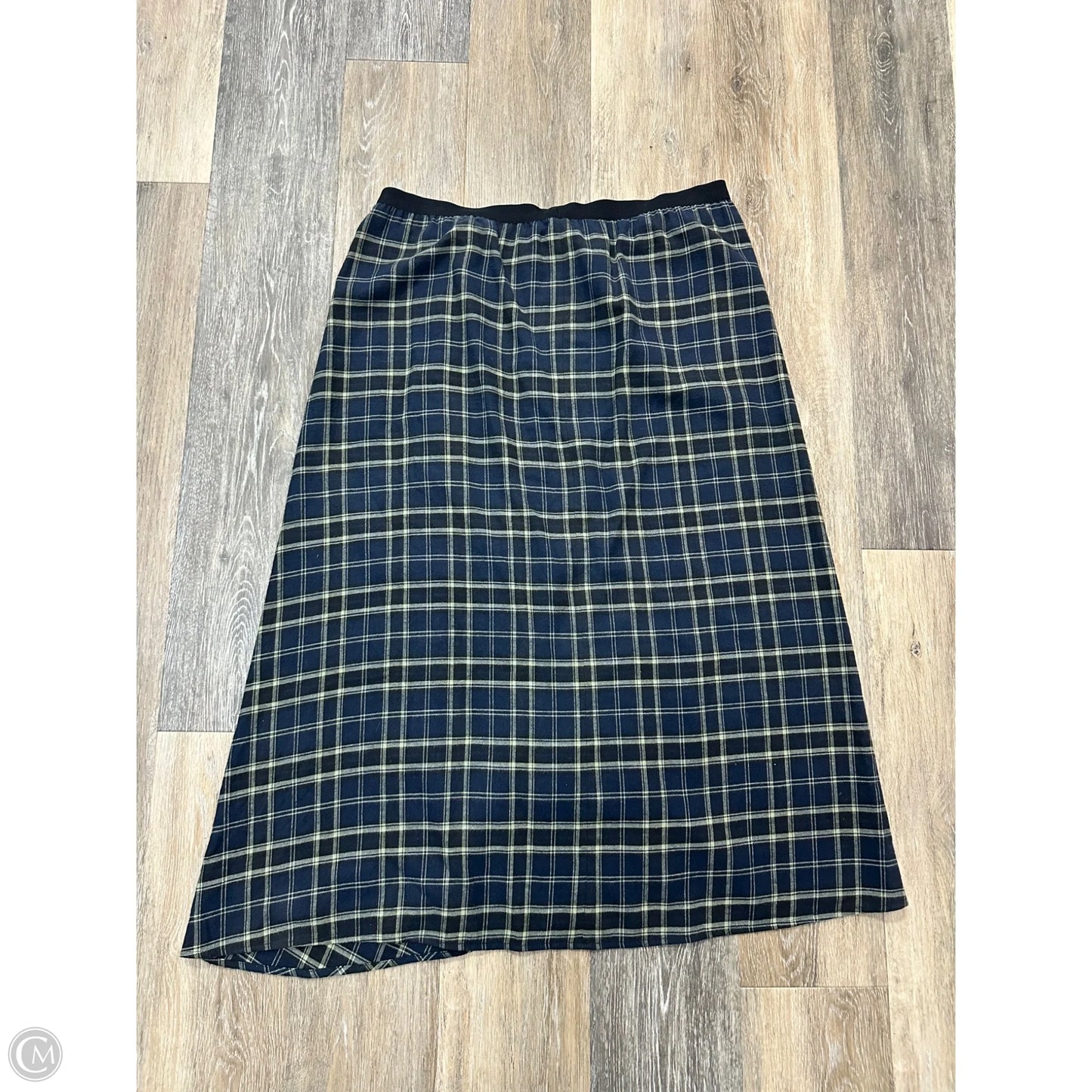 Skirt Midi By Vince In Checkered Pattern, Size: 12