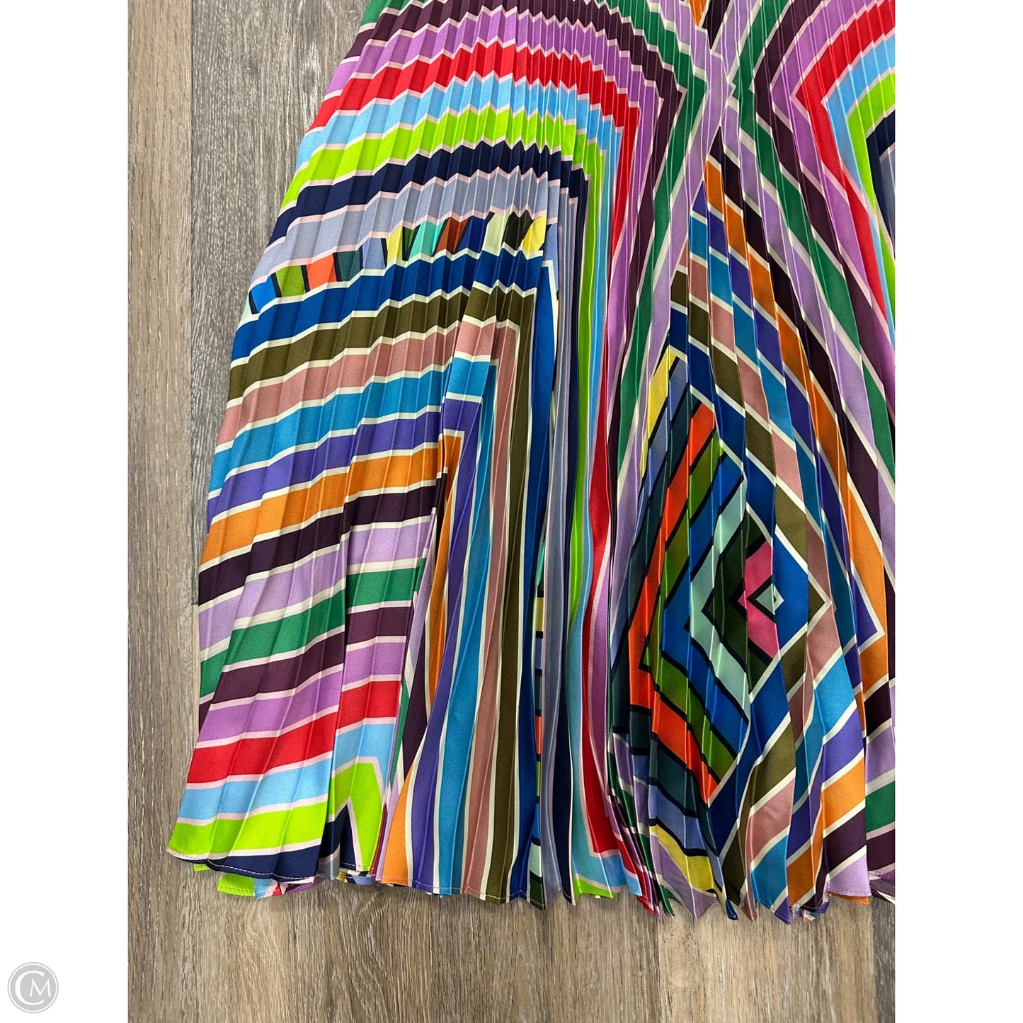 Skirt Designer By Milly In Striped Pattern, Size: 14