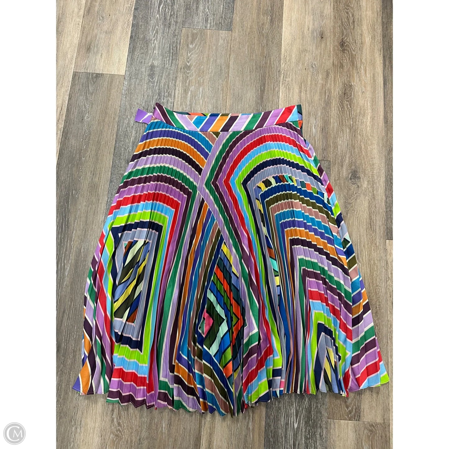 Skirt Designer By Milly In Striped Pattern, Size: 14