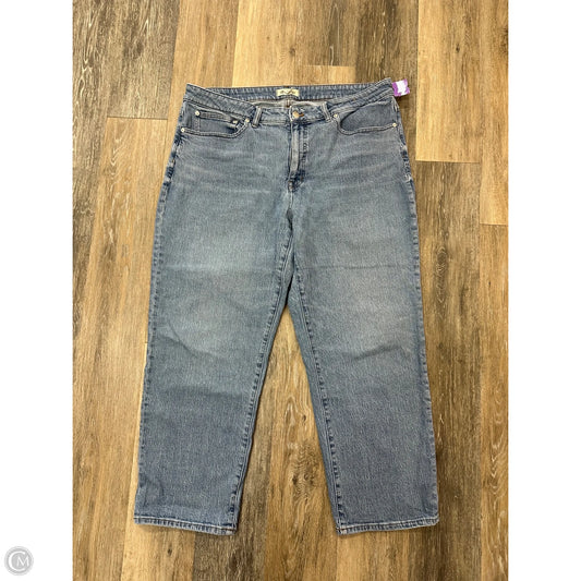 Jeans Straight By Madewell In Blue Denim, Size: 18