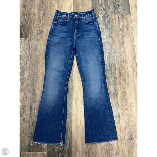 Jeans Cropped By Mother In Blue Denim, Size: 0p/24