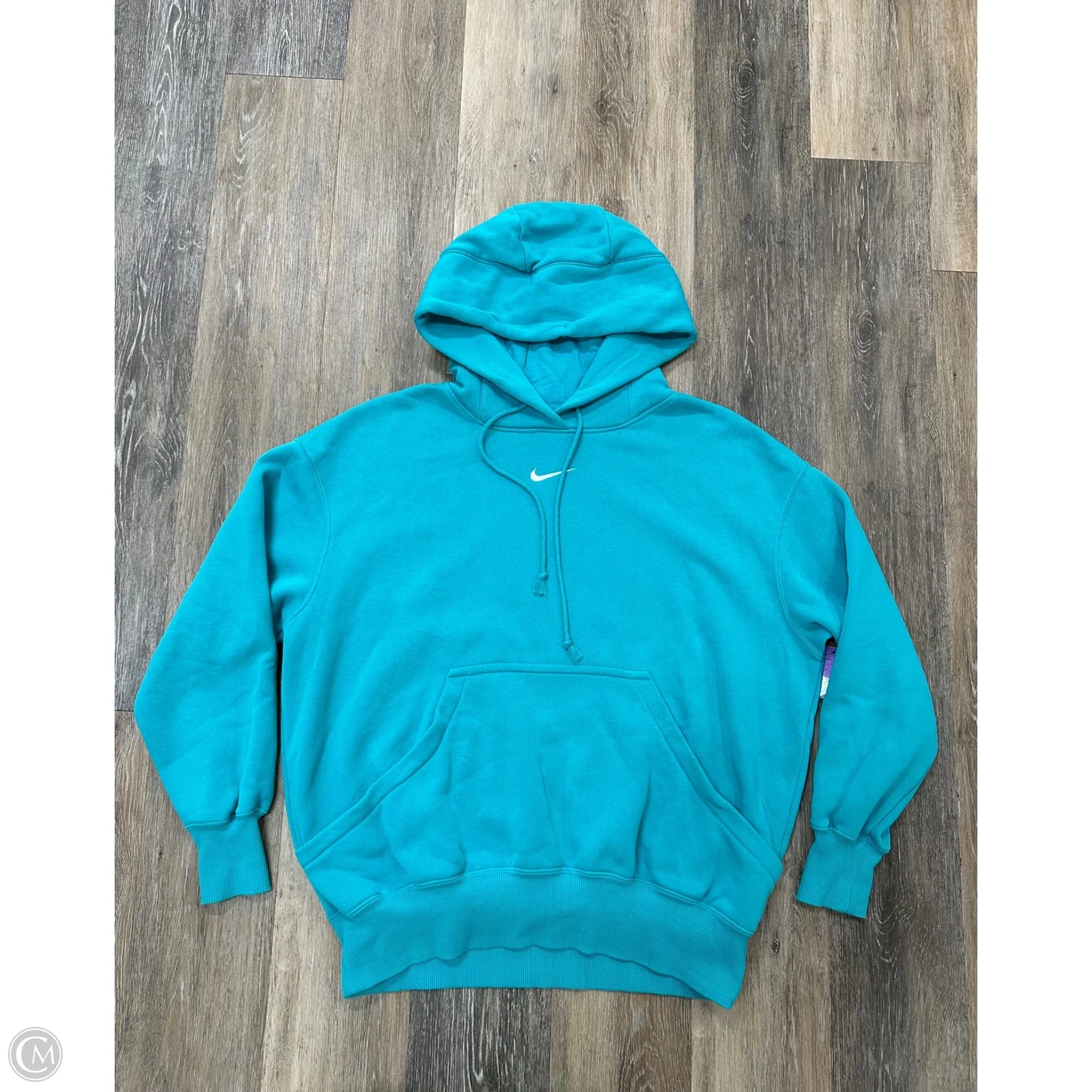 Sweatshirt Hoodie By Nike Apparel In Blue, Size: S