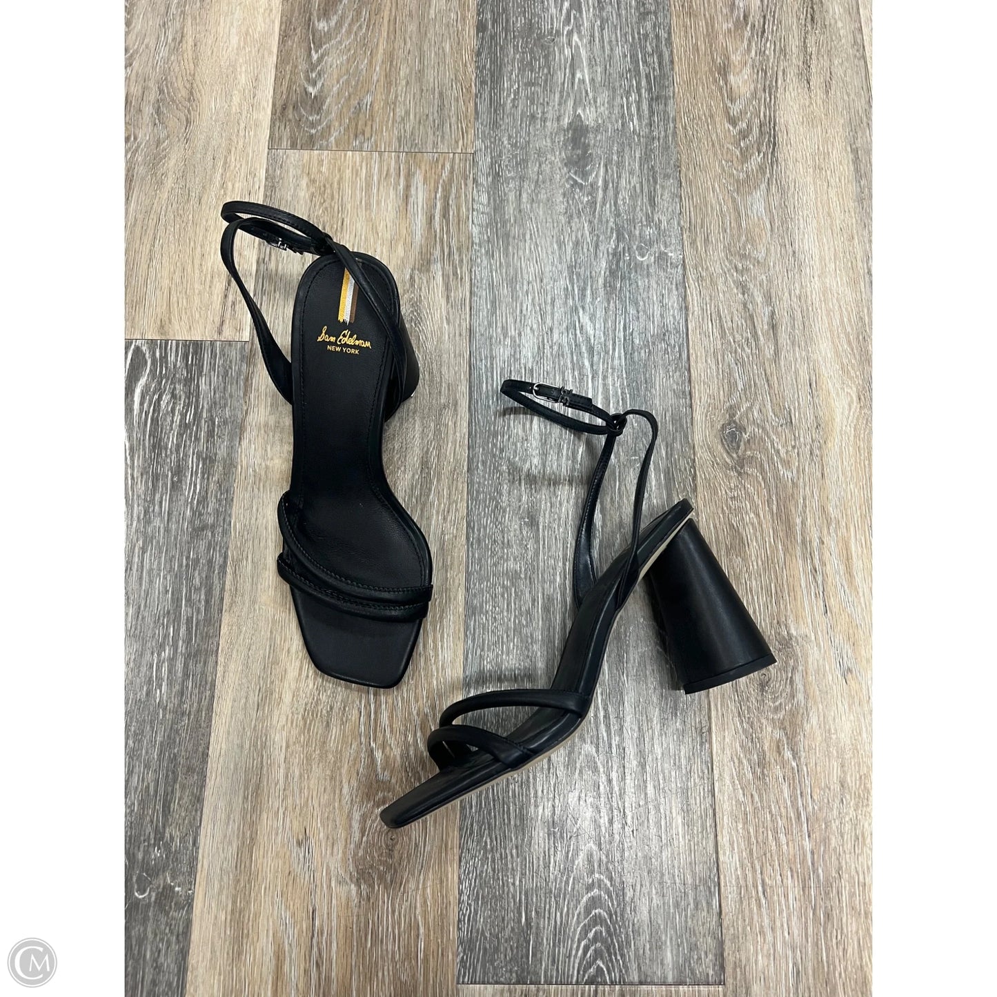 Sandals Heels Block By Sam Edelman In Black, Size: 8.5