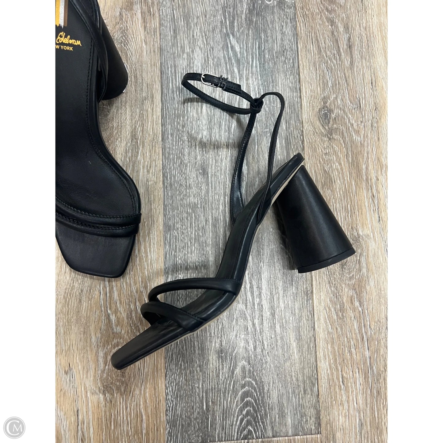 Sandals Heels Block By Sam Edelman In Black, Size: 8.5