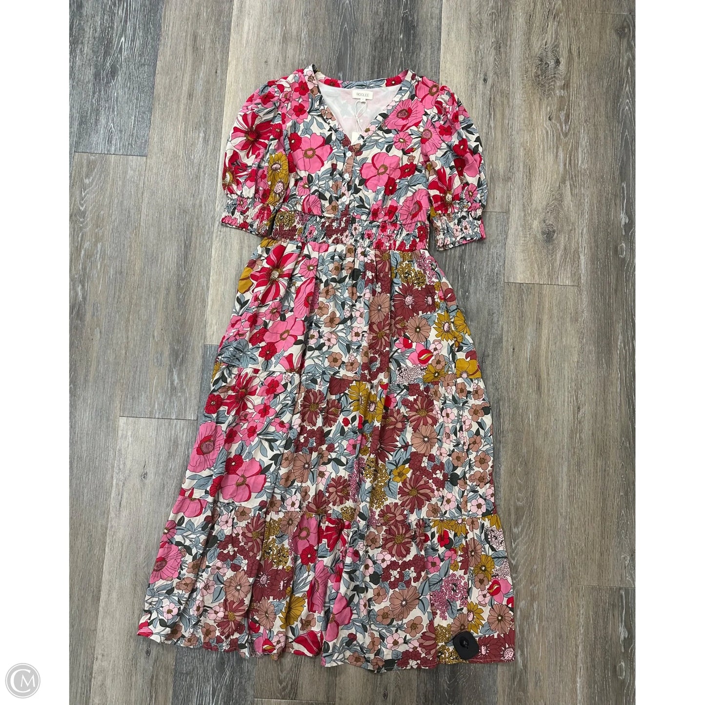 Dress Casual Maxi By Roolee In Floral Print, Size: S
