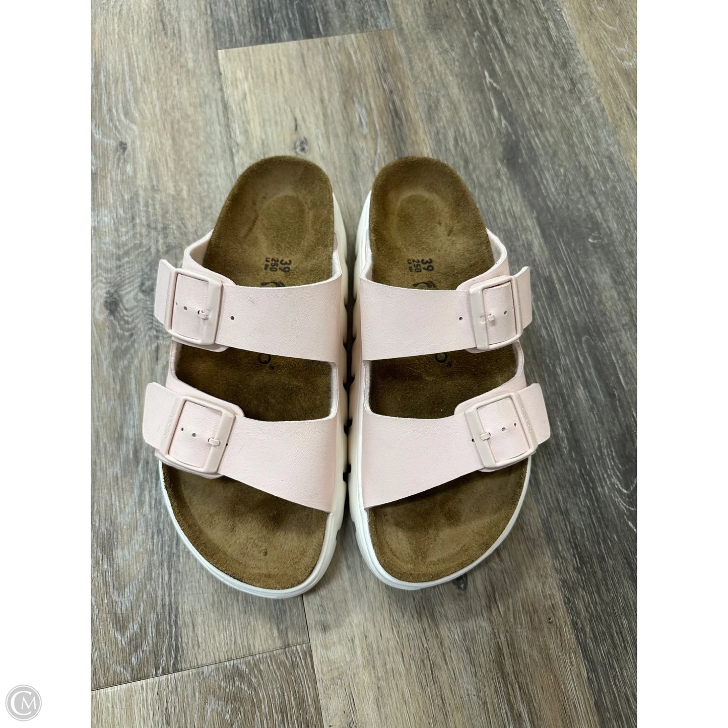 Sandals Heels Platform By Birkenstock In Pink, Size: 8