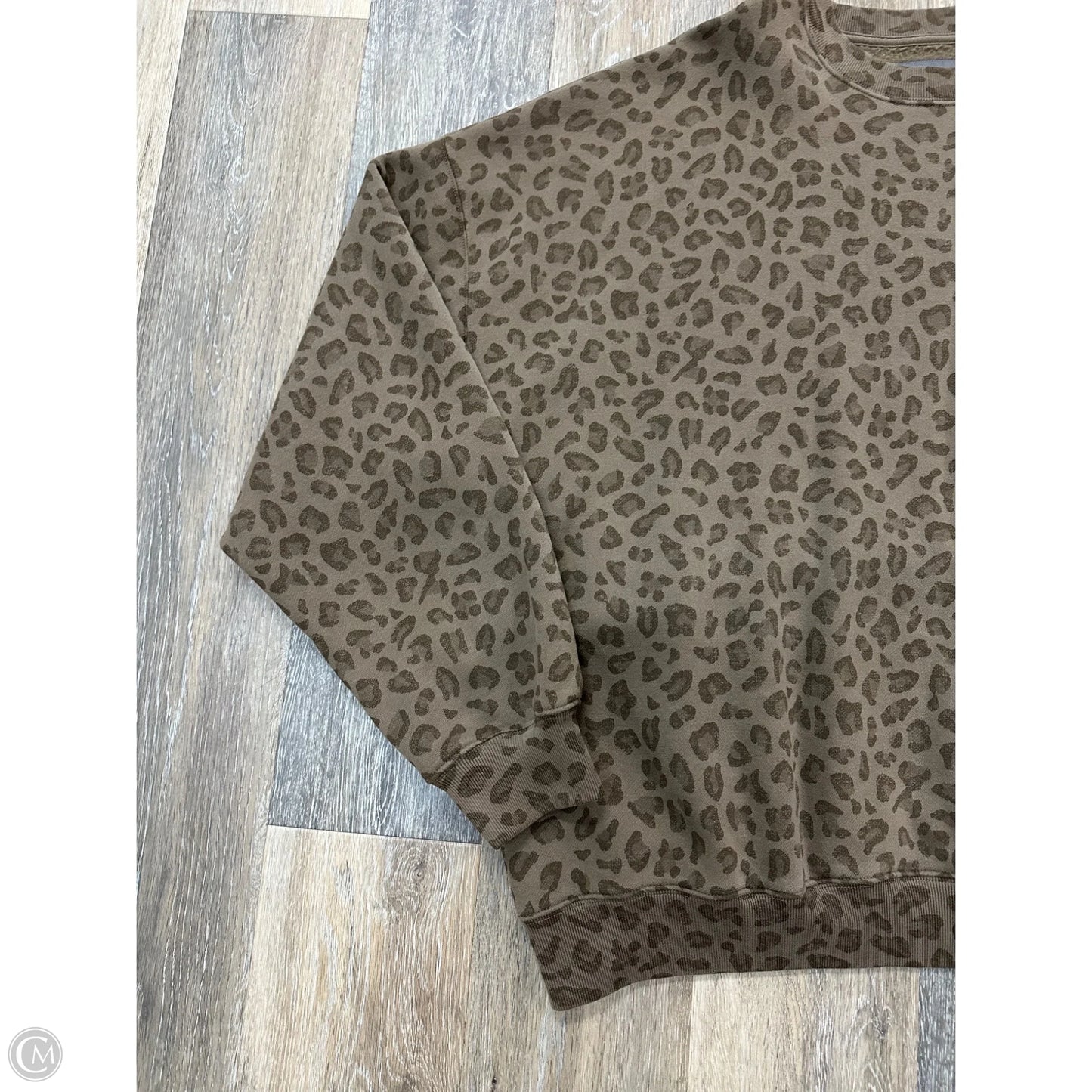 Sweatshirt Crewneck By Abercrombie And Fitch In Animal Print, Size: Xl