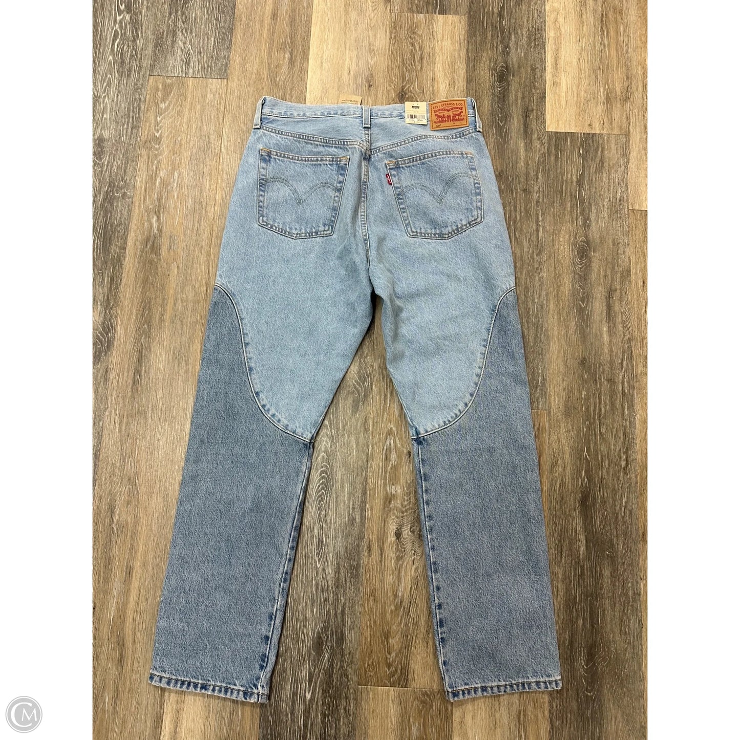 Jeans Boyfriend By Levis In Blue Denim, Size: 12