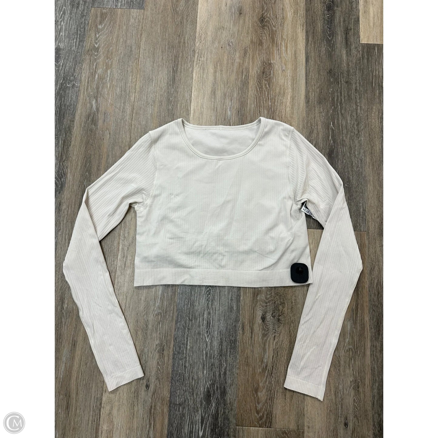 Athletic Top Long Sleeve Crewneck By Lululemon In Cream, Size: 12