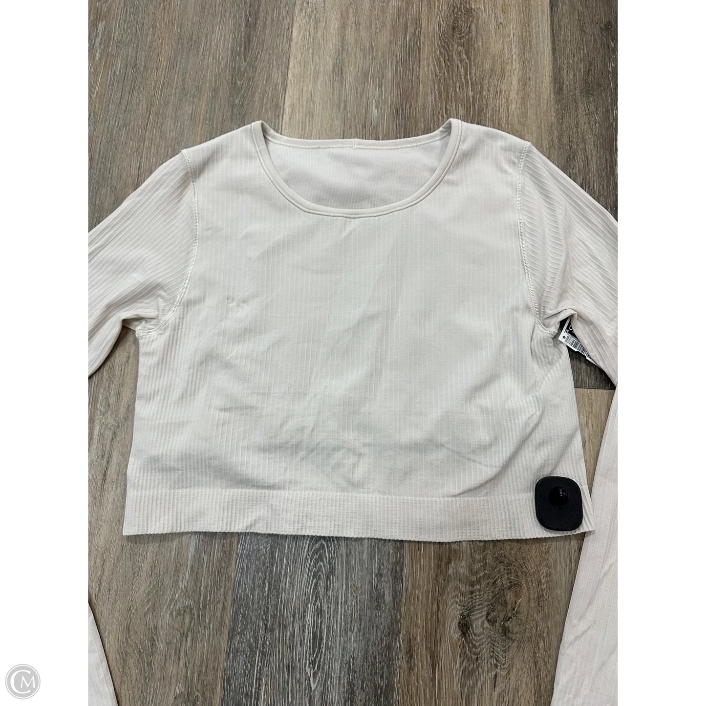 Athletic Top Long Sleeve Crewneck By Lululemon In Cream, Size: 12