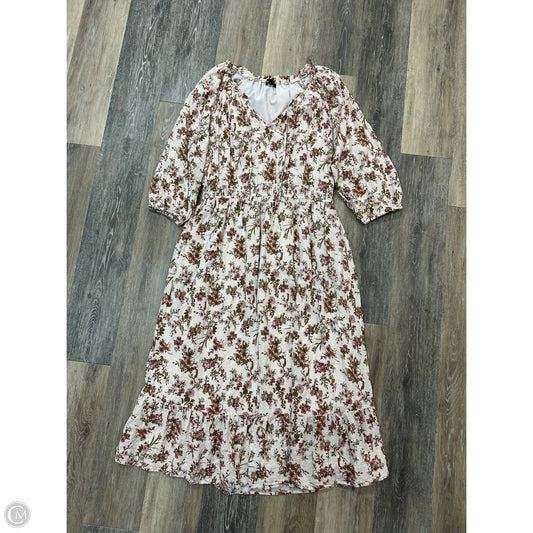 Dress Designer By Frye In Floral Print, Size: L