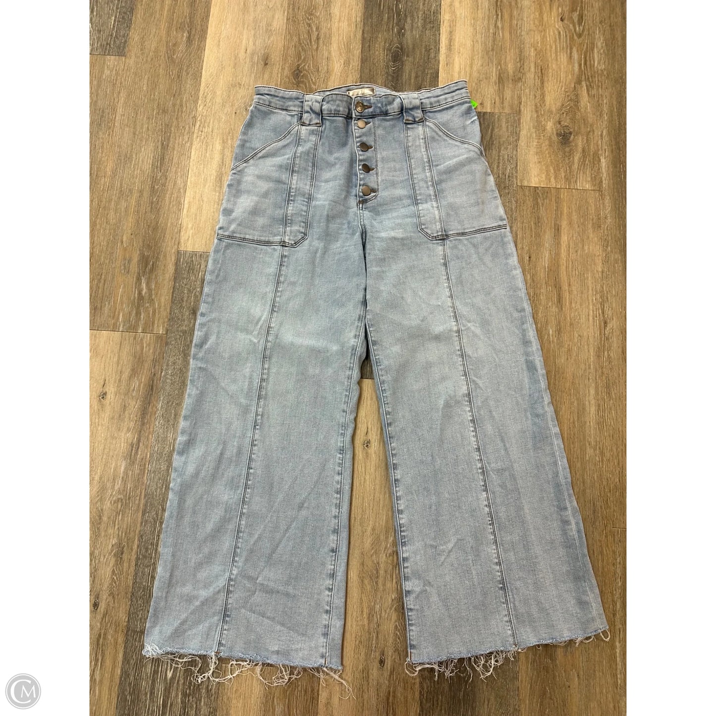 Jeans Wide Leg By Kut In Blue Denim, Size: 12