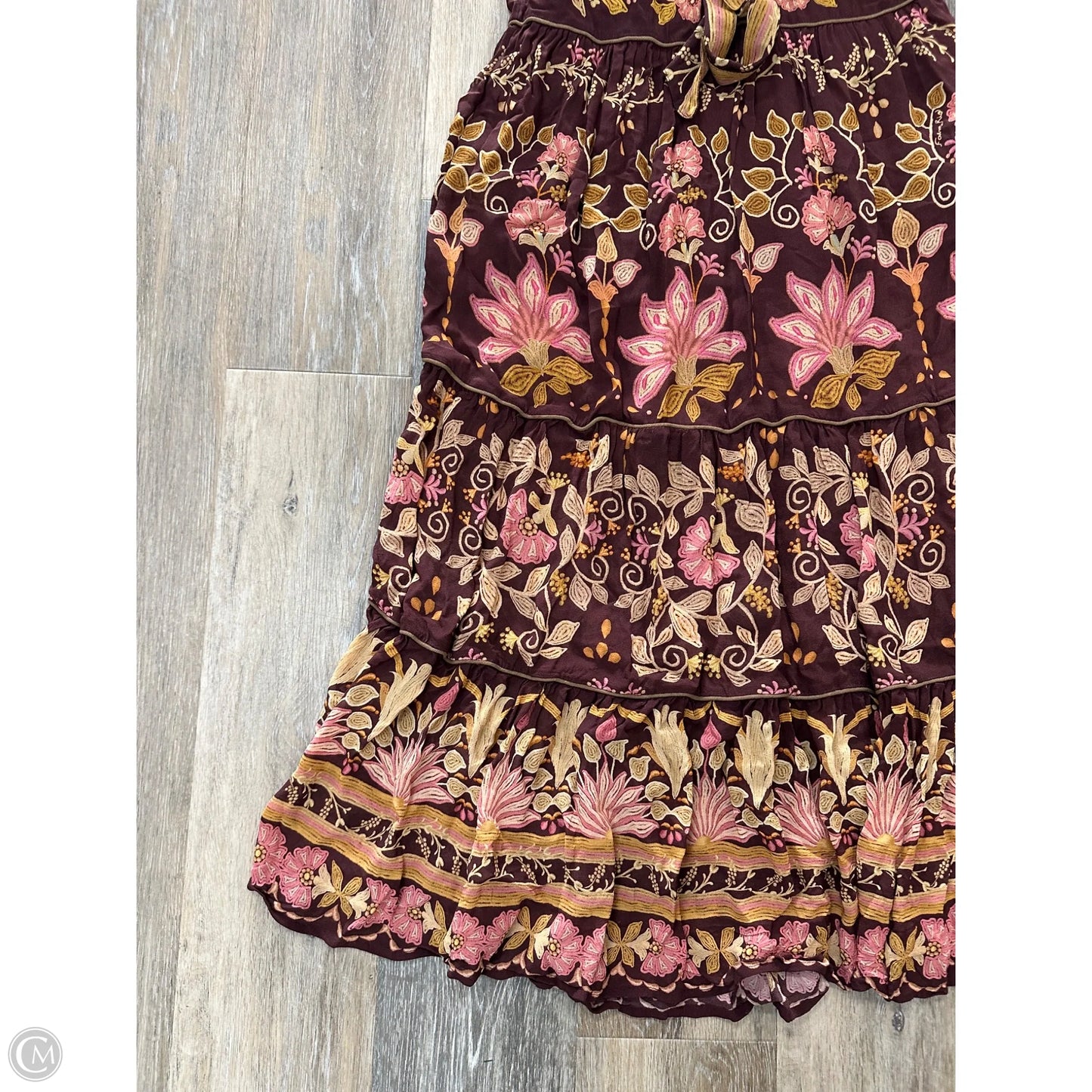 Dress Party Long By Farm Rio In Maroon, Size: S