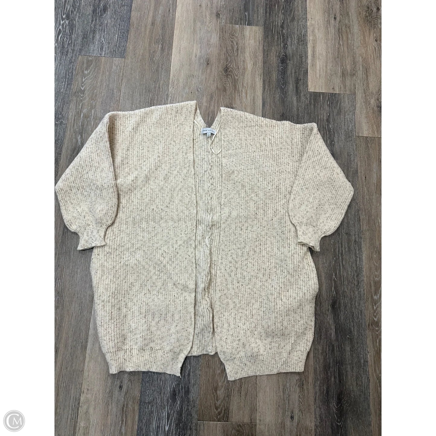 Sweater Cardigan By Paper Crane In Cream, Size: S
