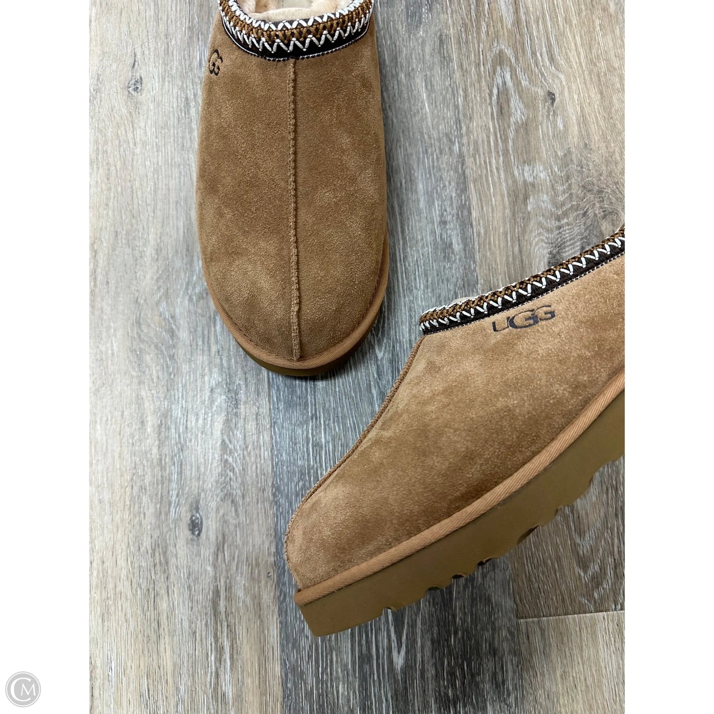 Slippers Designer By Ugg In Brown, Size: Men’s 15