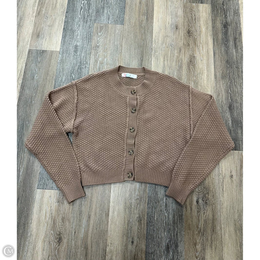 Sweater Cardigan By Free People In Brown, Size: M