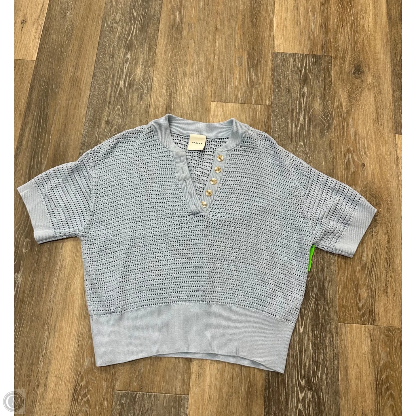 Sweater Short Sleeve By Varley In Blue, Size: L