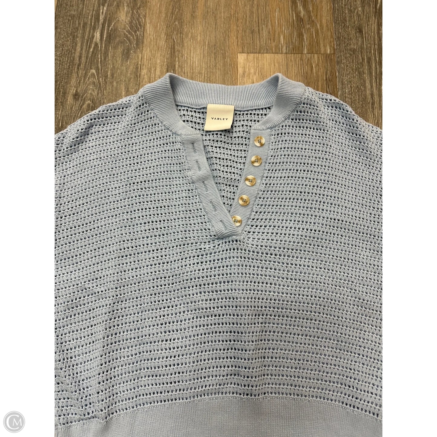 Sweater Short Sleeve By Varley In Blue, Size: L