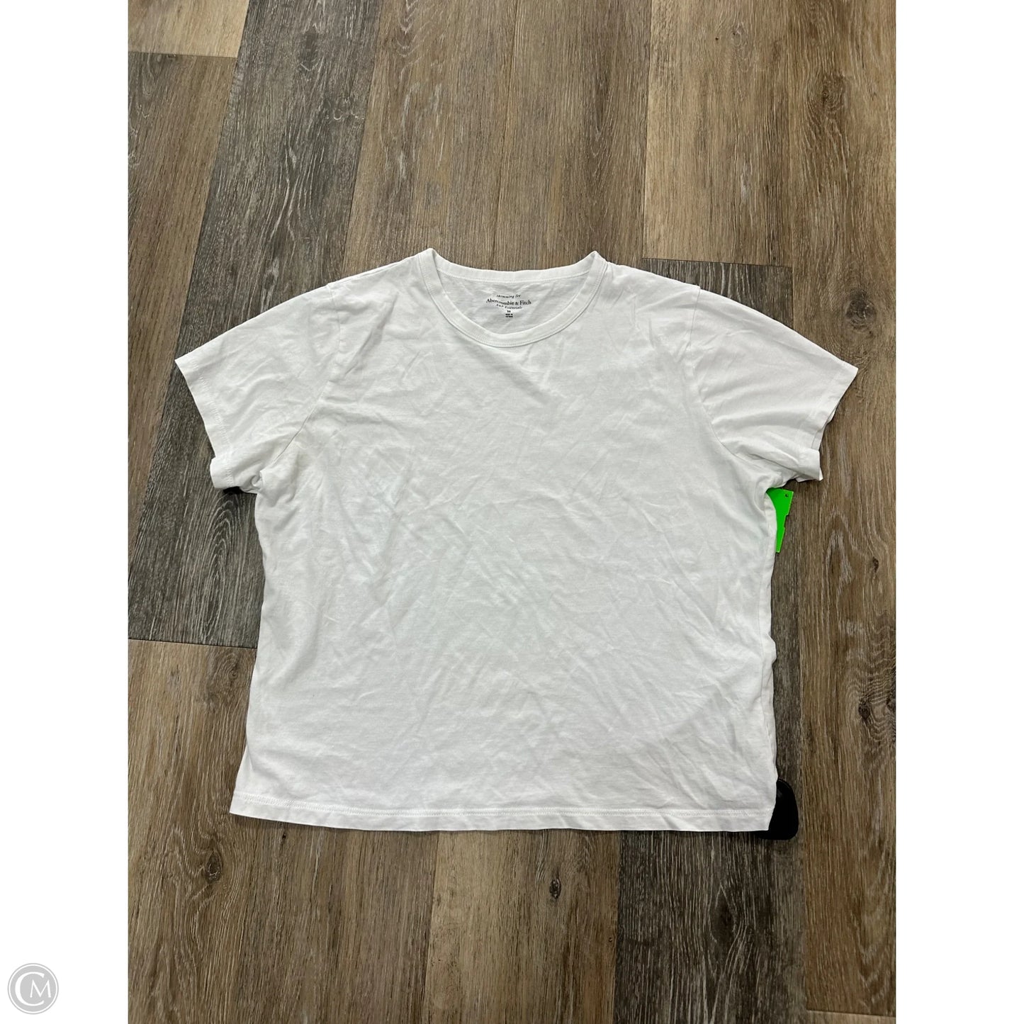 Top Short Sleeve By Abercrombie And Fitch In White, Size: M