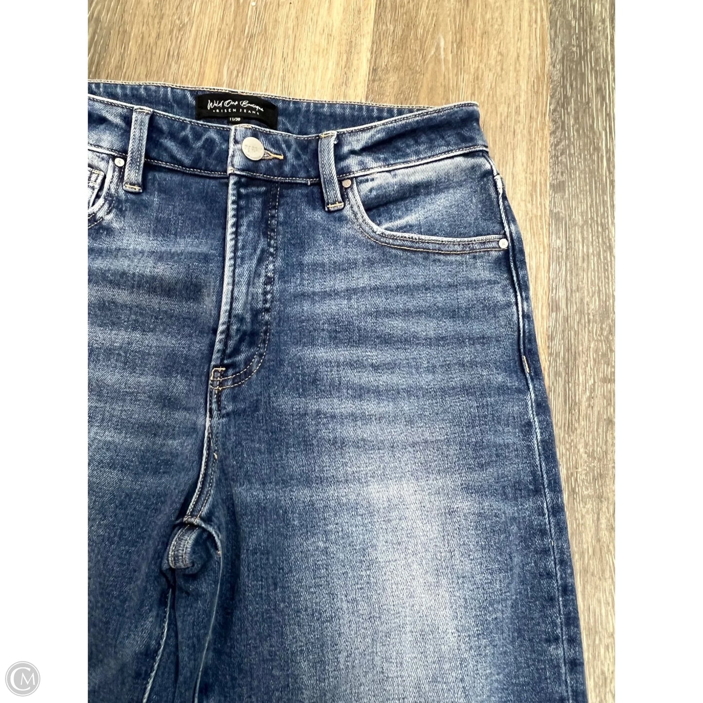 Jeans Cropped By Vervet In Blue Denim, Size: 10