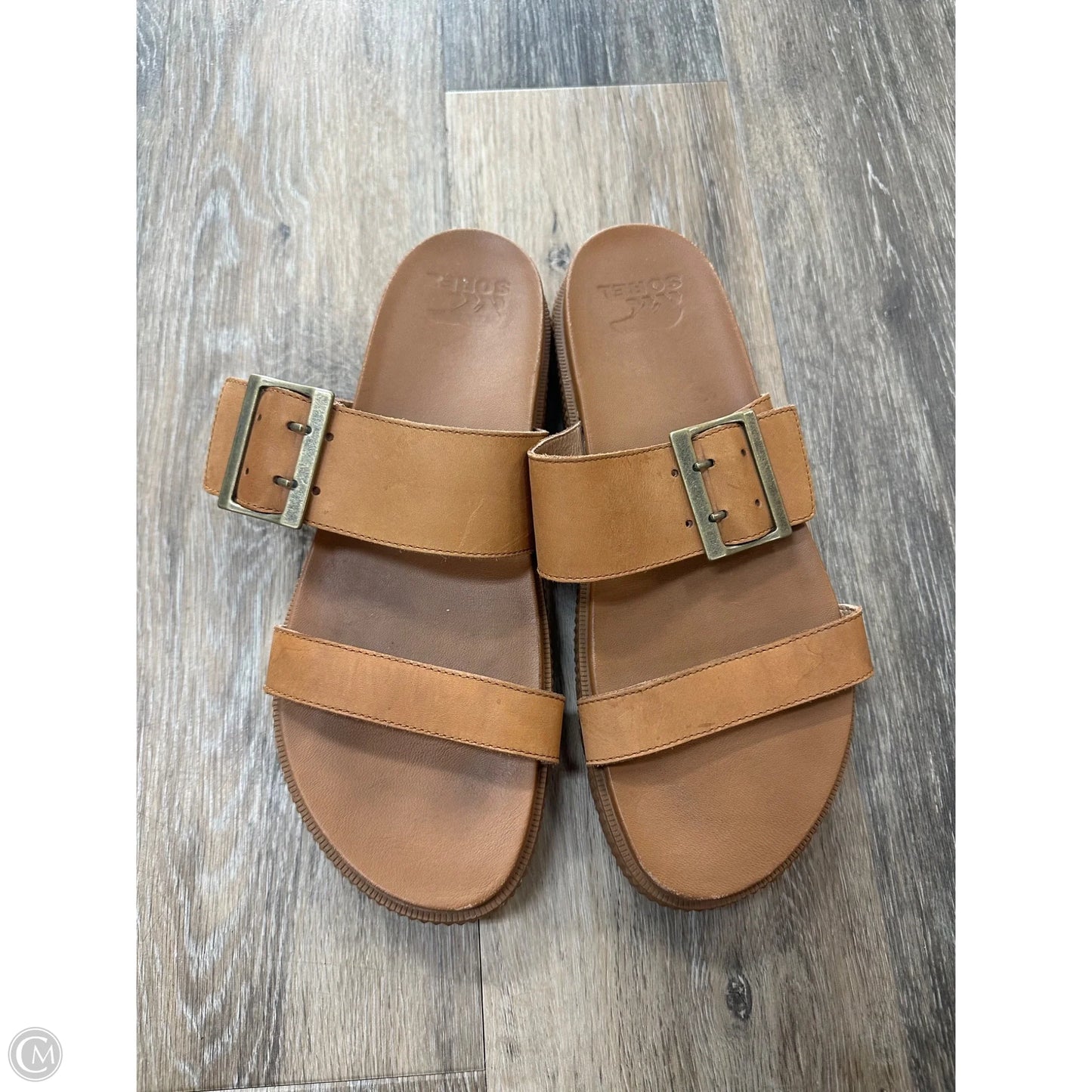 Sandals Heels Platform By Sorel In Brown, Size: 10